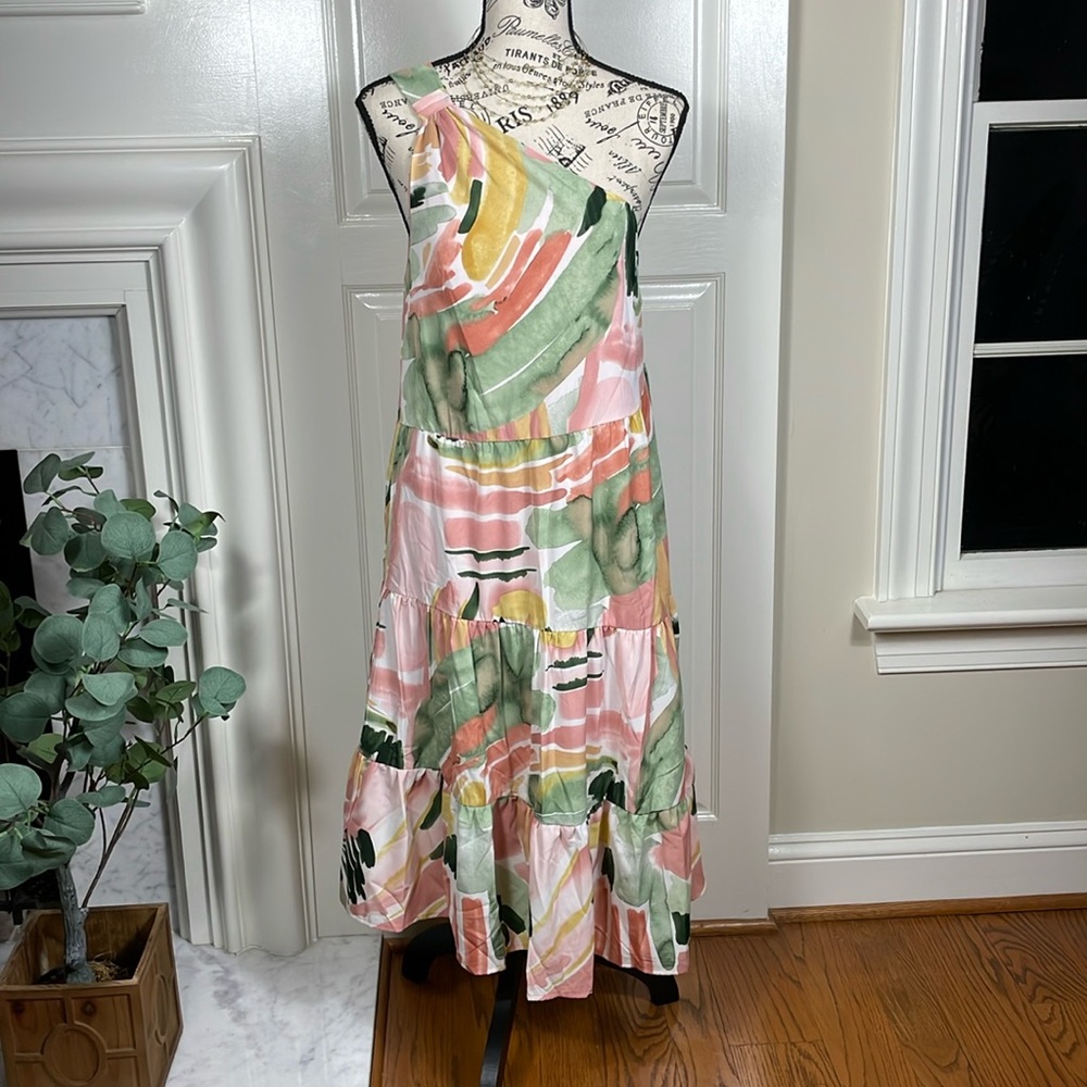 NWOT Shop The Mint One Shoulder Midi Dreas